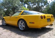 Yellow Corvette ZR1 3 Quarter View
